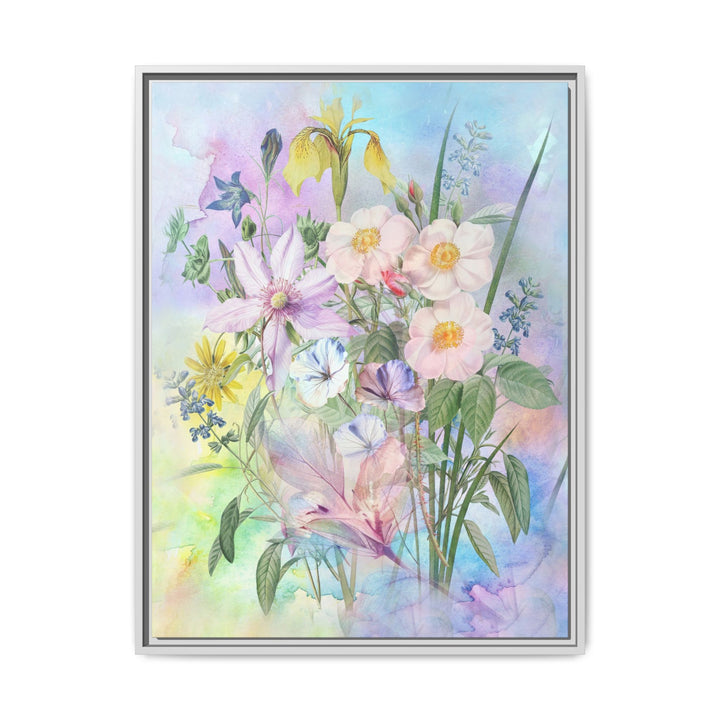 Canvas Wall Art - Sustainably Made Framed Wall Art - Wild Rose Garden