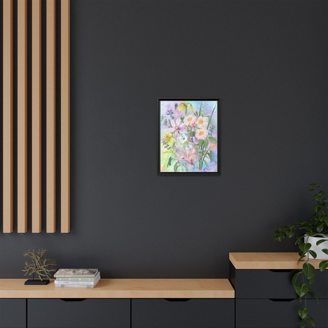 Canvas Wall Art - Sustainably Made Framed Wall Art - Wild Rose Garden
