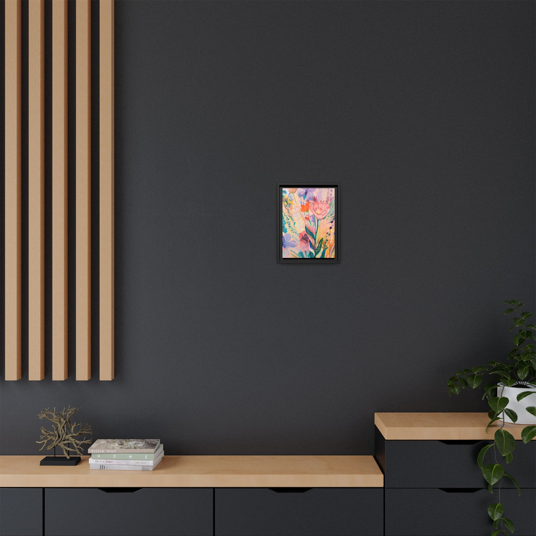 Canvas Wall Art - Sustainably Made Framed Wall Art - Happy Flowers