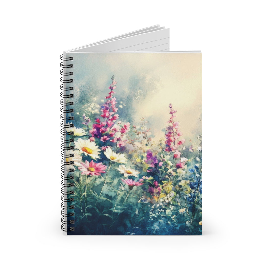 Eco-Friendly Notebook -  Ruled-Line Journal - Summer Garden