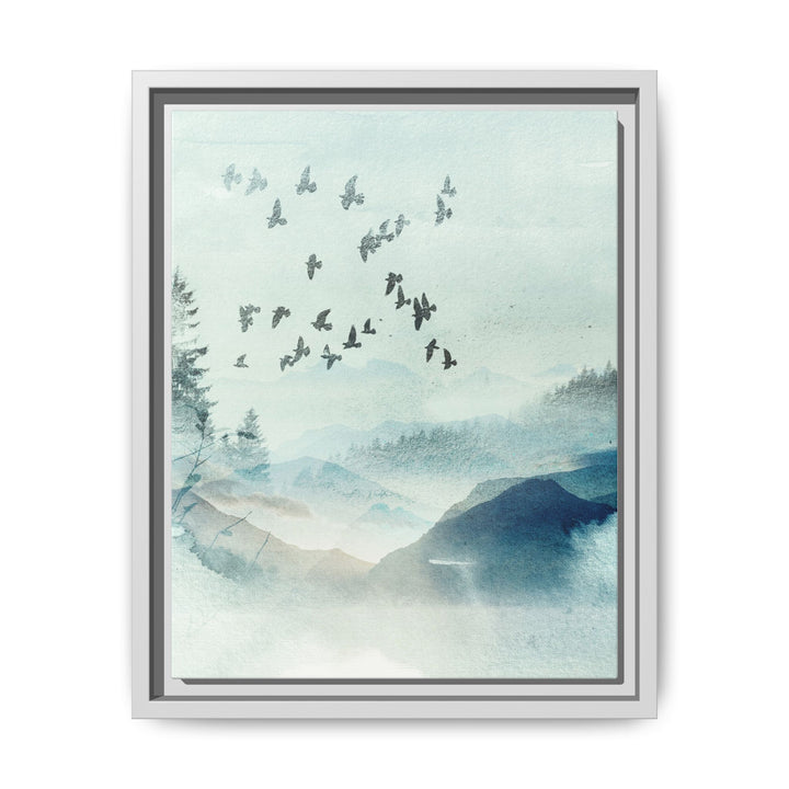 Canvas Wall Art - Sustainably Made Framed Wall Art - Morning Birds