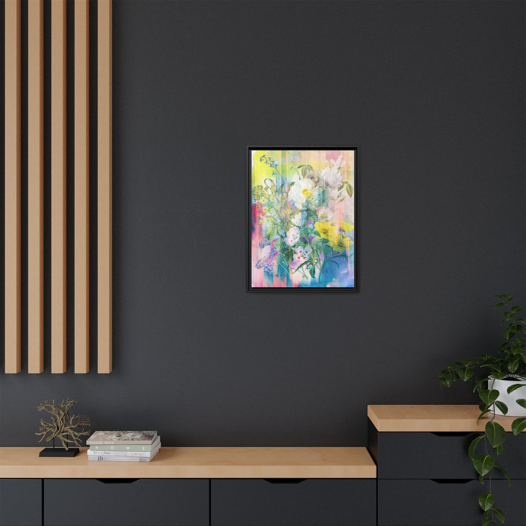 Canvas Wall Art - Sustainably Made Framed Wall Art - Electric Garden