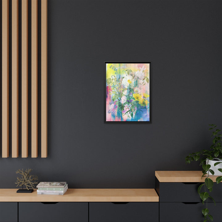 Canvas Wall Art - Sustainably Made Framed Wall Art - Electric Garden