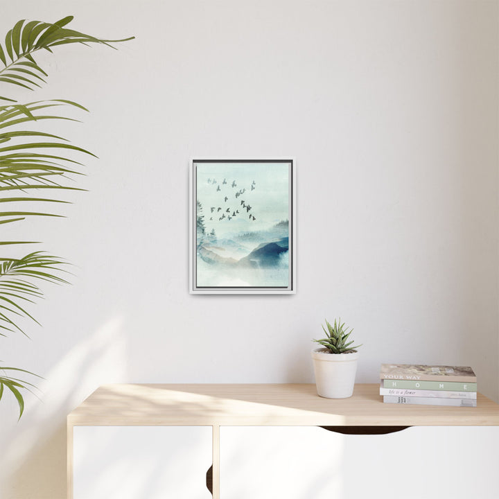 Canvas Wall Art - Sustainably Made Framed Wall Art - Morning Birds