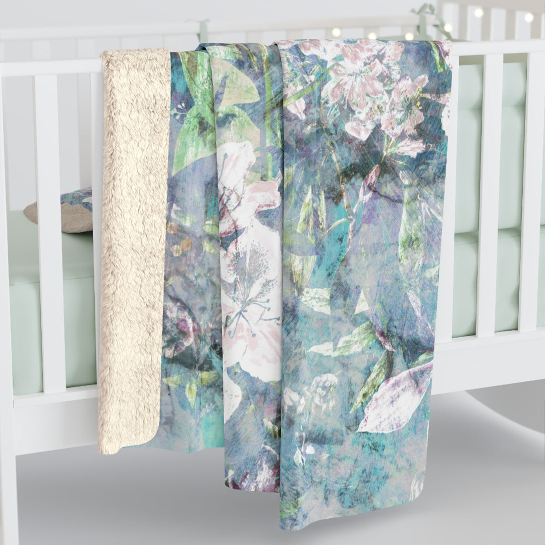 Sherpa Fleece Blanket - Amaryllis