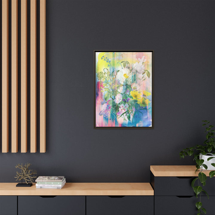 Canvas Wall Art - Sustainably Made Framed Wall Art - Electric Garden